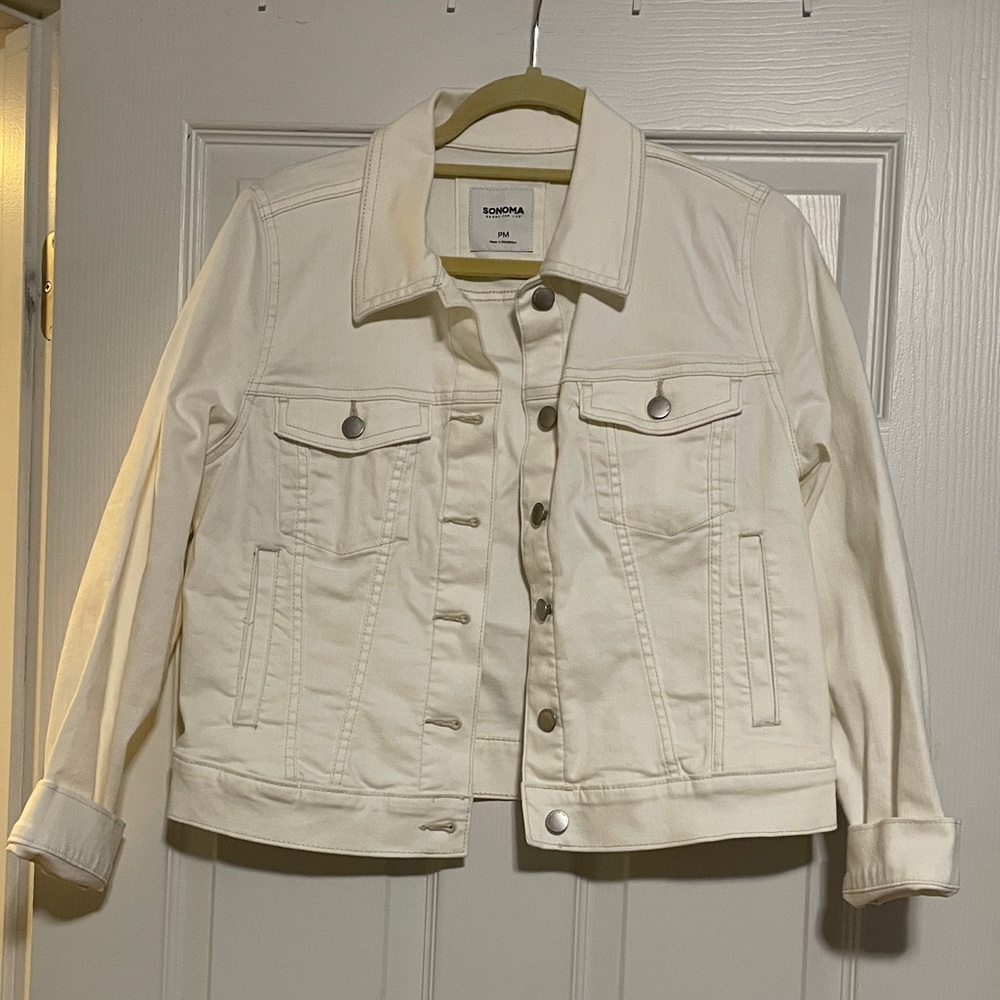 Sonoma Cream-Colored Denim Jacket